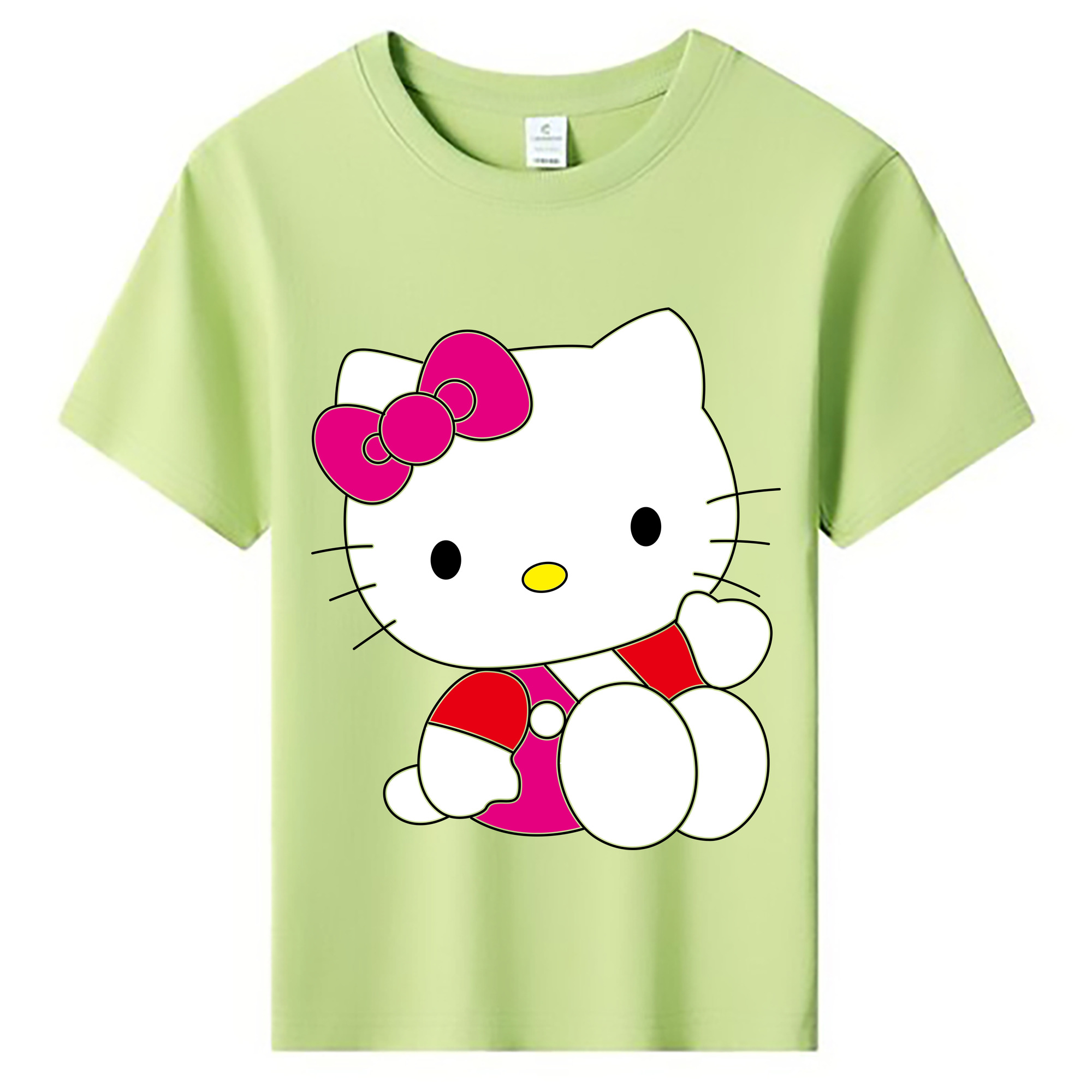 （画像用） Hello Kitty ハローキティ 綿100％キッズTシャツ（フロントプリント）